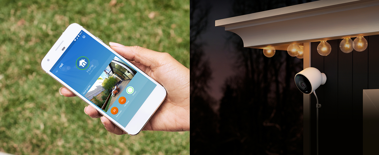 Google Nest Security Camera Outdoor Night Vision, 1080p HD Video, 2