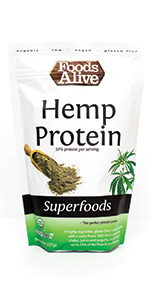 Organic Hemp Protein Powder, Plant-Based Protein