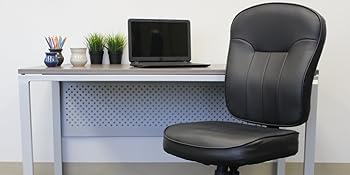 Amazon.com: Boss Leather Adjustable Task Chair Without ...