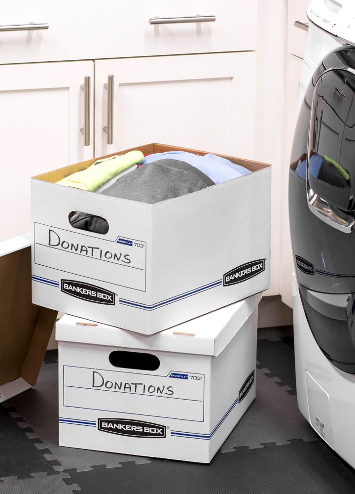 Bankers Box Stor/File Storage Box with LiftOff Lid, Letter/Legal, 12 x