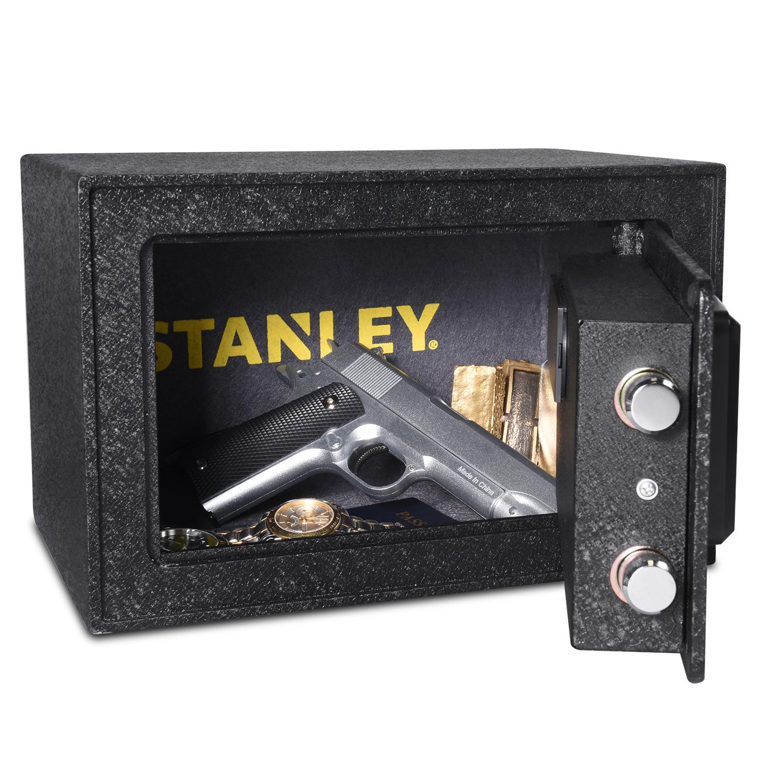 Stanley Solid Steel Biometric Personal Home Safe with Fast Access Fingerprint