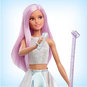 Barbie Pop Star con Microfono e Capelli Rosa