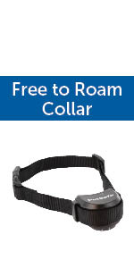free to roam; petsafe wireless fence; wireless containment; keep dog in yard; battery collar
