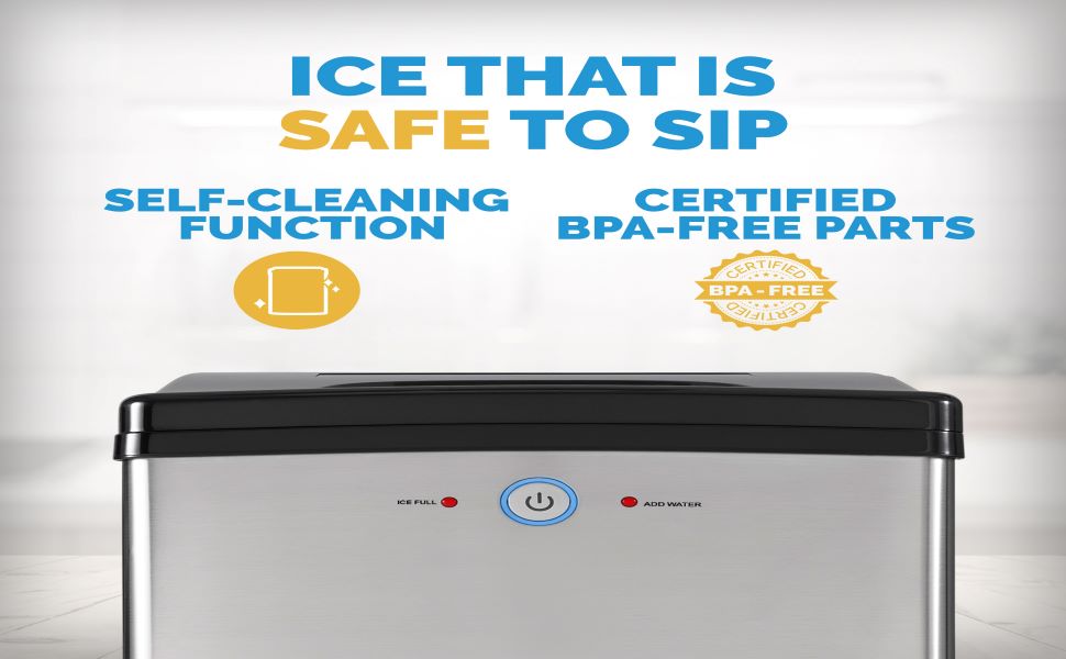 NewAir Nugget Ice Maker, Sonic Speed Countertop Crunchy Ice