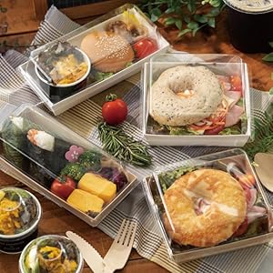 Amazon｜ヘッズ デリボックス 16.5×4.6×13cm 茶色 50枚 食品対応