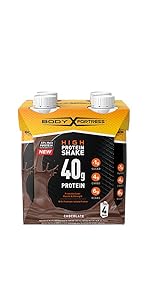 body Fortress Ready to drink Chocolate high protein shake with 40g of Protein