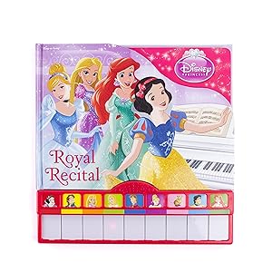 Disney Princess - Royal Recital Board Book with Built-In Keyboard Piano -  PI Kids