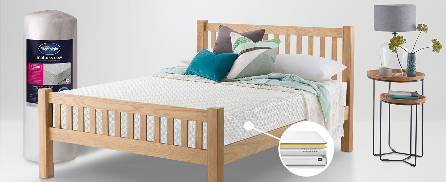 Silentnight 7 Zone Memory Foam Rolled Mattress Made in the UK