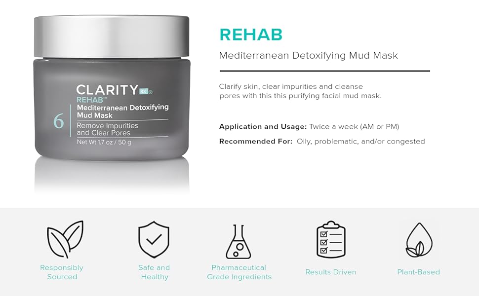 ClarityRX, responsibly sourced, paraben-free, natural ingredients, clean skincare, healthy skincare