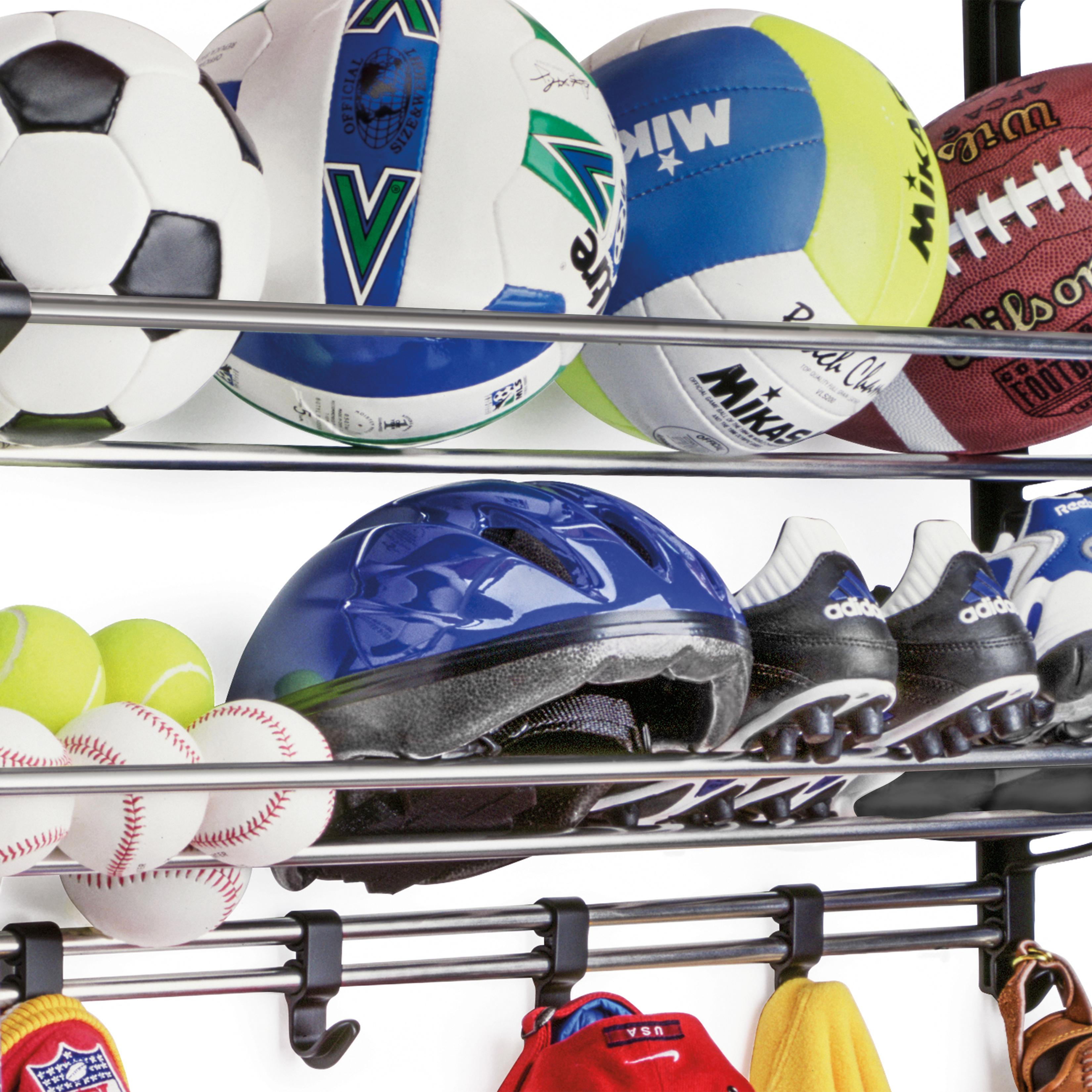Amazon.com: Lynk Sports Rack Adjustable Hooks - Sports Equipment ...