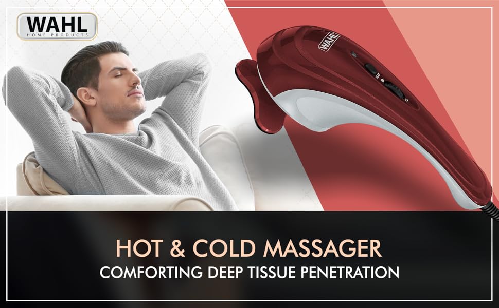 Wahl 04295124 Corded Electric Hot & Cold Massager (GrayMaroon