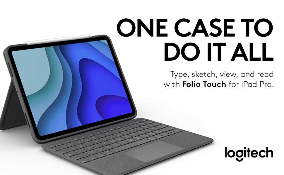 iPadケース iPad - Logicool Folio Touch keyboard iPadPro11 Logitech Folio Touch: Versatile iPad Keyboard with Trackpad
