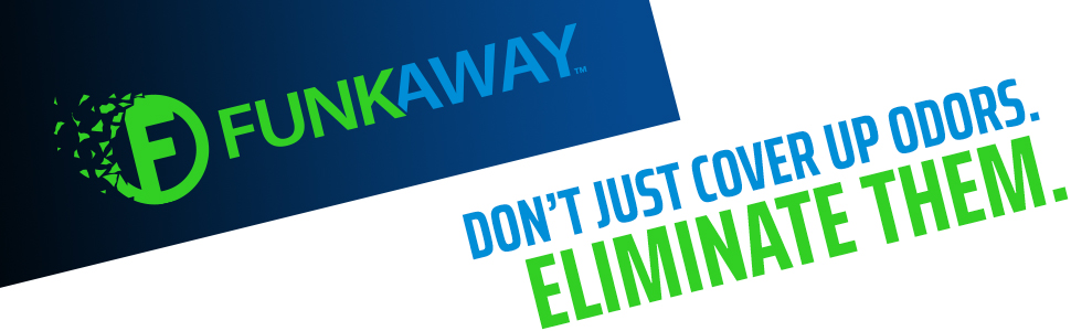 funkaway; funk away; spray; odor eliminator; clean; fresh; not stinky; sport gear; yoga mat; cleaner