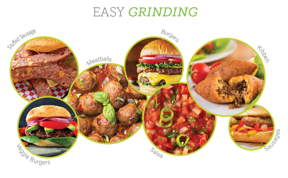 GoWISE USA GW88010 800Watt Max Grinder & Food 4in1