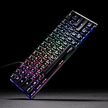 RGB backlit keys with radiant lighting effects