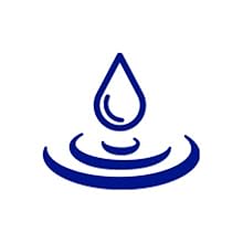 droplet falling into ripple spreading outward