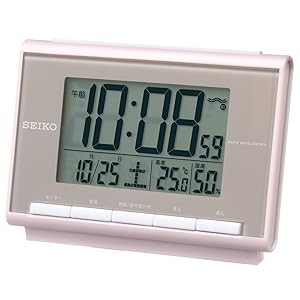 SEIKO デジタル目覚まし電波クロック 超美品 Amazon.co.jp: セイコークロック 目覚まし時計 電波 デジタル 大