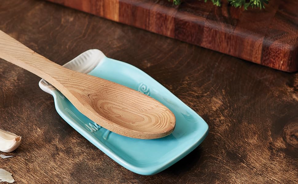 Fox Run Ceramic Mason Jar Spoon Rest, Blue Everything Else