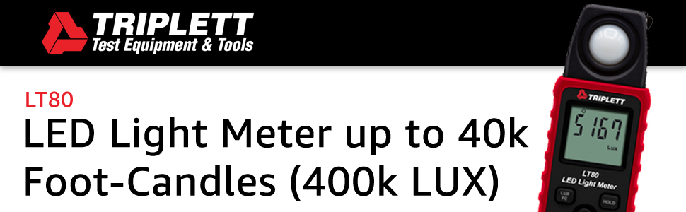 LT80 led light meter 40k foot candles