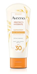 aveeno sunscreen, hydrating sunscreen, oat, nourishing sunscreen, broad spectrum sunscreen