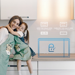 Child-Safety-Lock,Midea Digital Microwave Oven , Convection Oven , Microwave Oven 