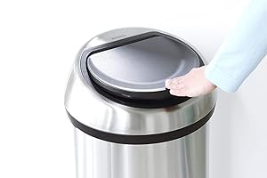 Amazon｜brabantia フタ付きゴミ箱 ブリリアントスチール 60L