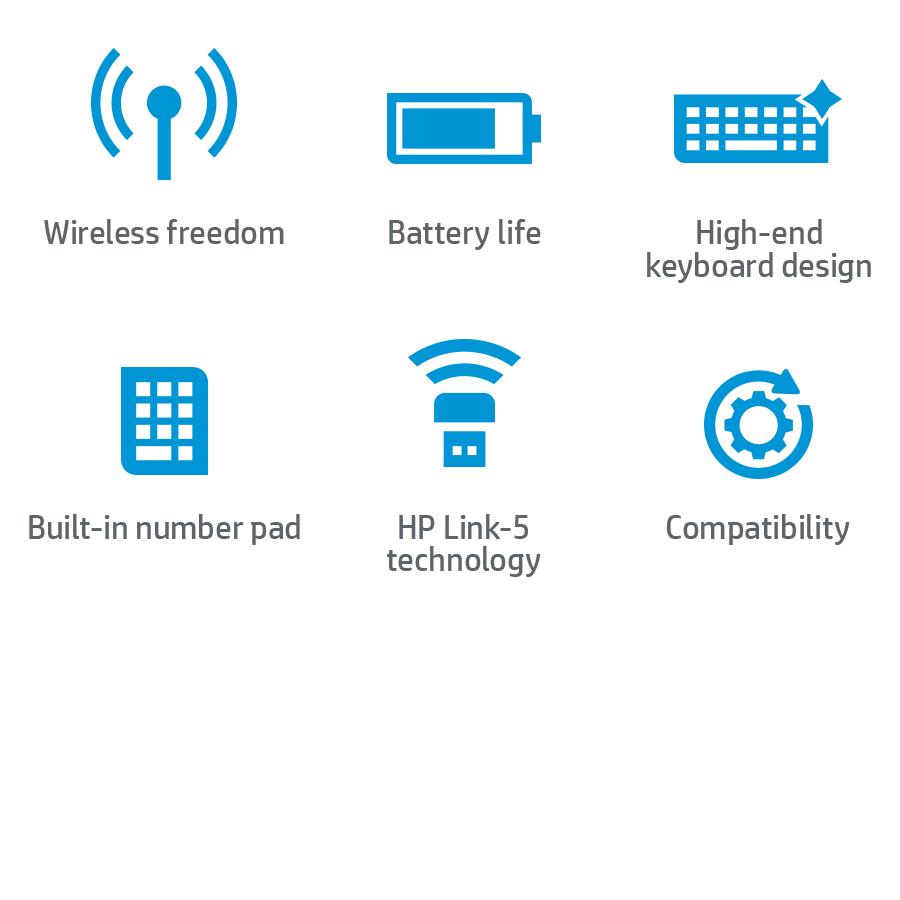 HP Wireless Elite Keyboard v2 Electronics