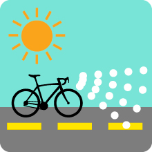 daytime visible flash bike light