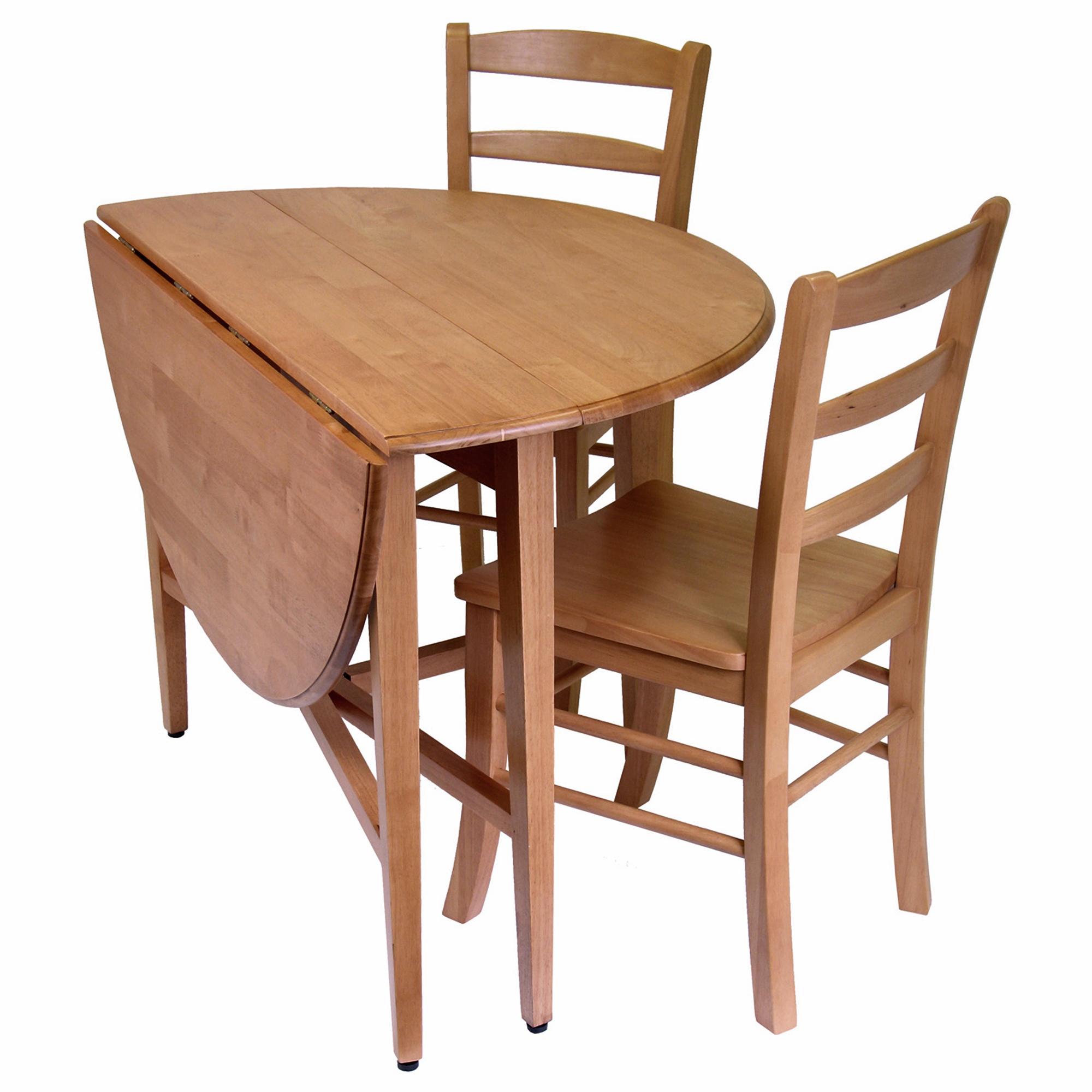 Winsome Hannah Dining Set, Drop Leaf Table with 2 Ladder