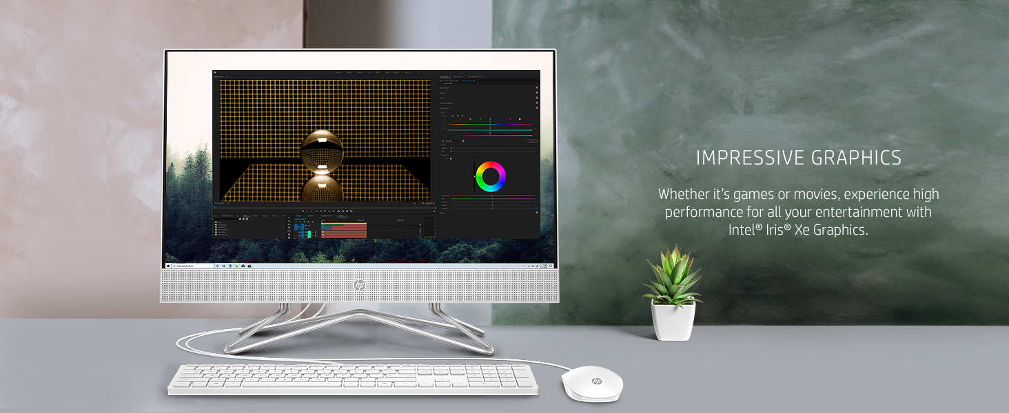 Hp all-in-one pc, hp, desktop, 11th Generation Intel Core i5-1135G7 processor
