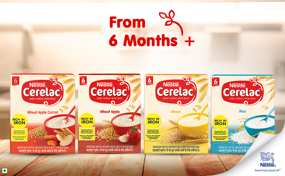 Nestle CERELAC Fortified Baby Cereal With Milk Wheat Apple Carrot From nestle-cerelac-fortified-baby-cereal-with-milk-wheat-apple-carrot-from