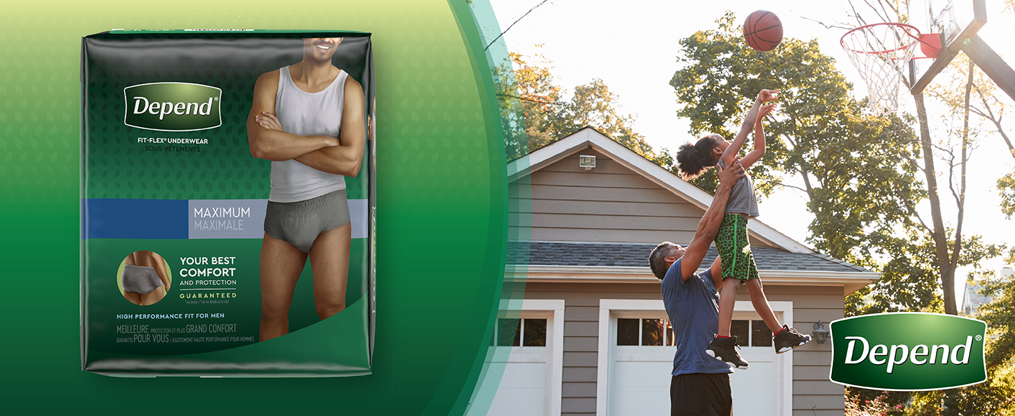 Depend for Men Incontinence Underwear, Maximum Absorbency
