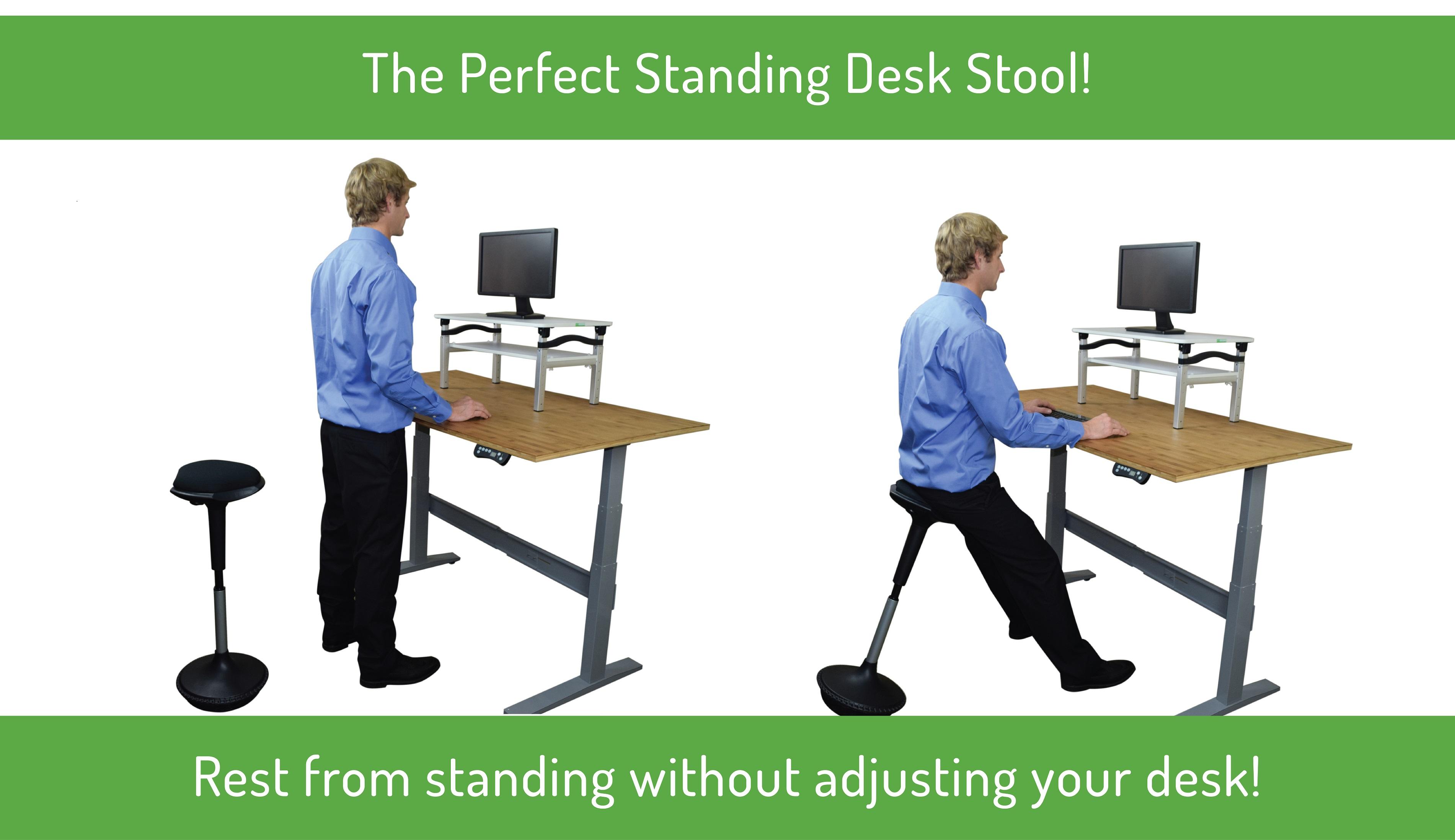 Uncaged Ergonomics WOBBLE STOOL Standing Desk Office and Bar Stool