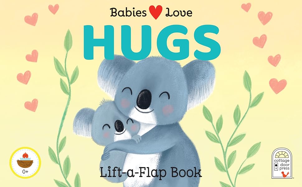 hugs learning educational books for newborns babies love chunky lift-a-flap childrens board book