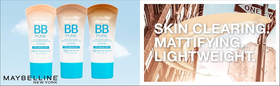 maybelline dream pure bb mattifying face cream for oily skin