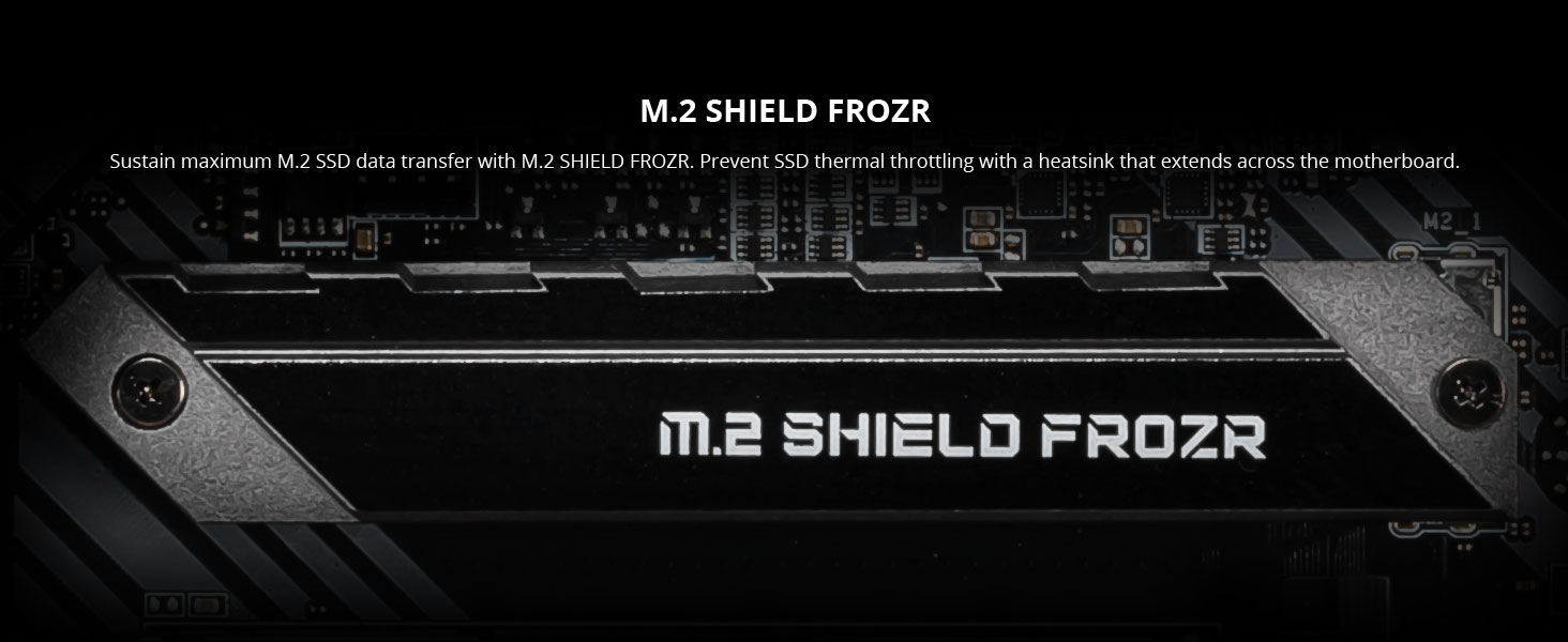 msi, mag z490 tomahawk, m.2 shield frozr, nvme ssd, heatsink