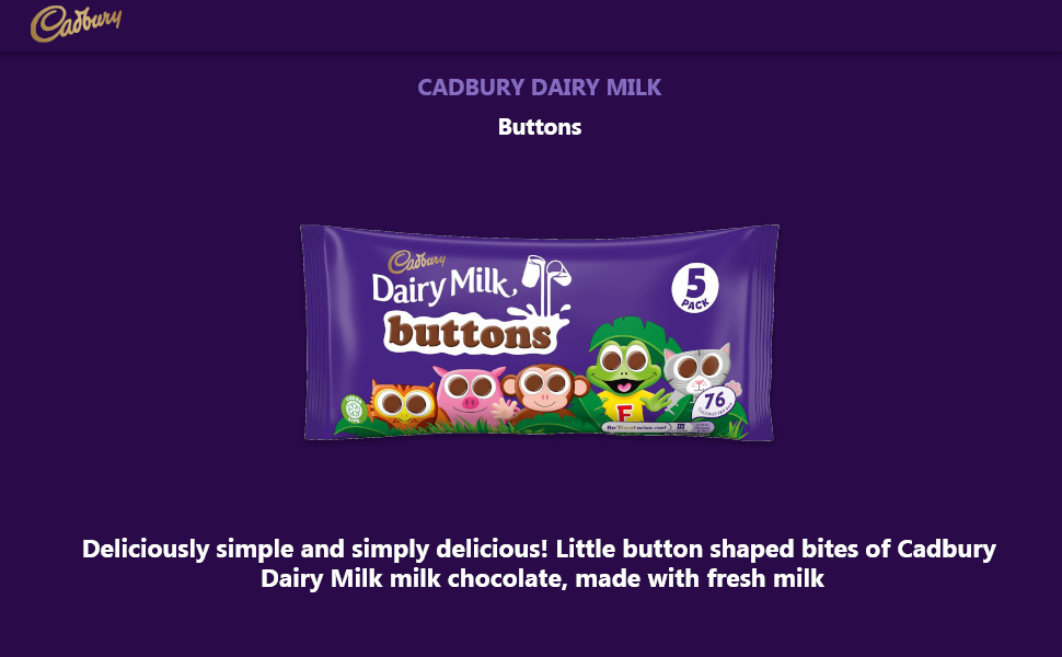 Cadbury Dairy Milk Buttons 5 Pack, 70 g Amazon.in Grocery & Gourmet
