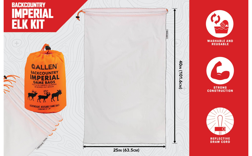 Allen Company Backcountry Quarter Bag Reusable, Heavy