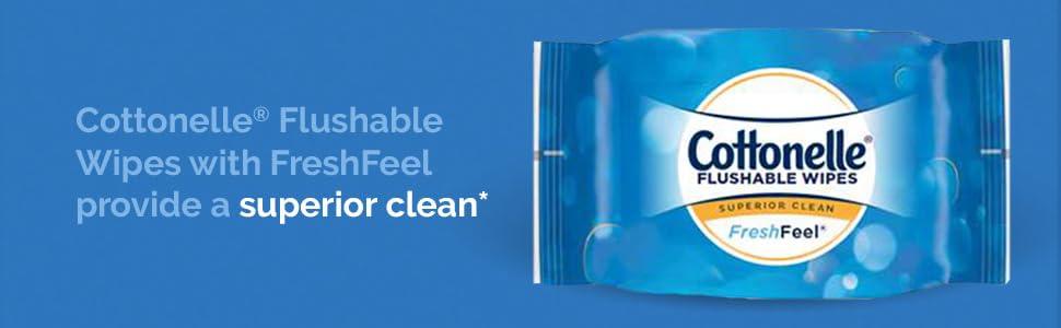 Cottonelle Flushable Wipes with FreshFeel