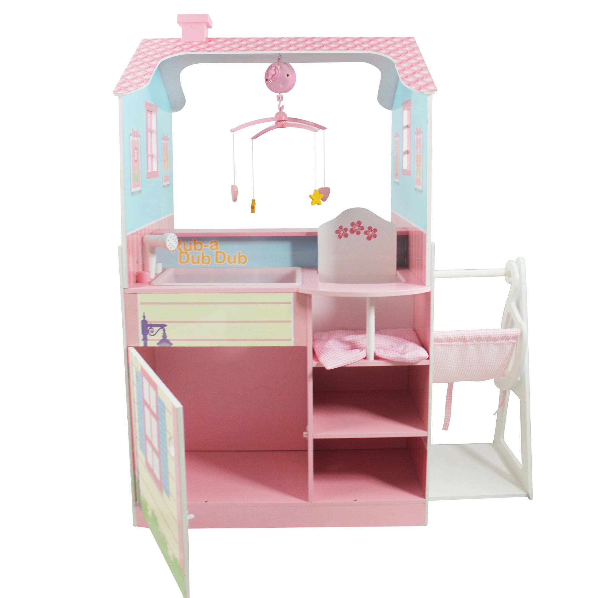 Teamson Kids All in One 18 inch Baby Doll Nursery Station (Changing