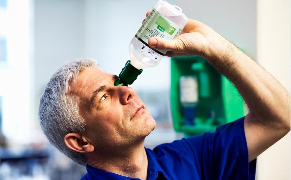 New Plum Plus Rinse 46506 Single Eyewash Station ANSI