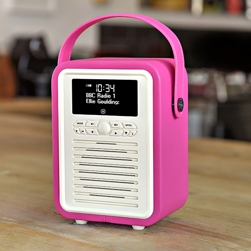 VQ Retro Mini DAB and DAB+ Digital Radio with FM, Bluetooth, Alarm