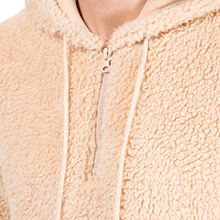 sherpa hoodie mens half zip