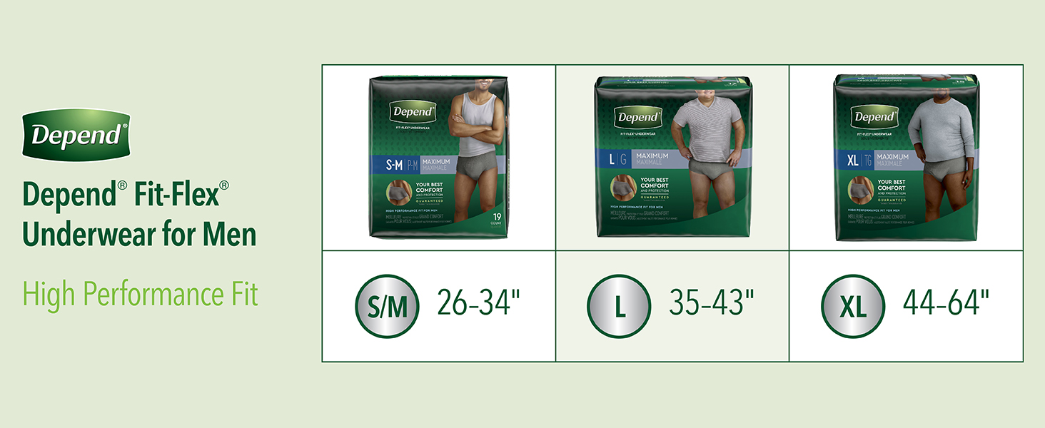 Depend for Men Incontinence Underwear, Maximum Absorbency