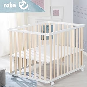 roba Laufgitter klappbar 75 x 100 cm - Platzsparender und faltbarer ...