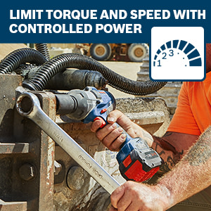 BOSCH GDS18V-770CN PROFACTOR™ 18V Connected-Ready 3/4 In. Impact Wrench with Friction Ring and Thru-Hole (Bare Tool) image