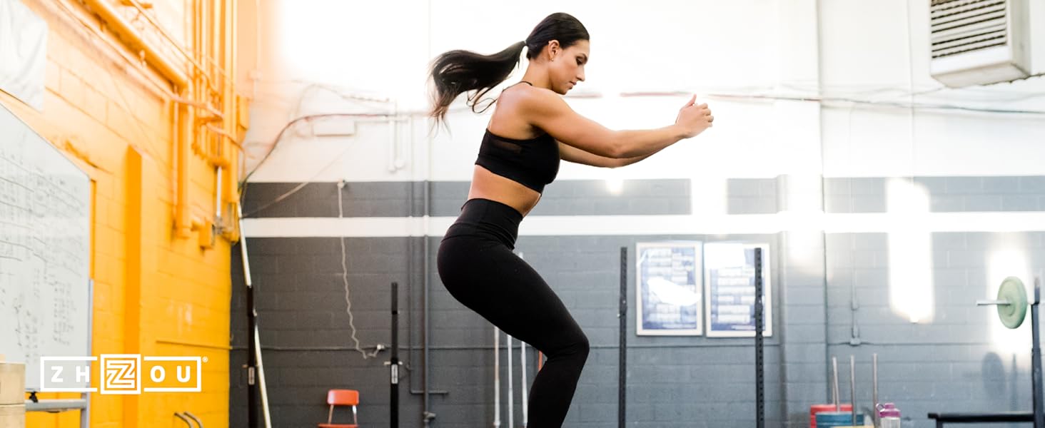 Young female performing at her peak 