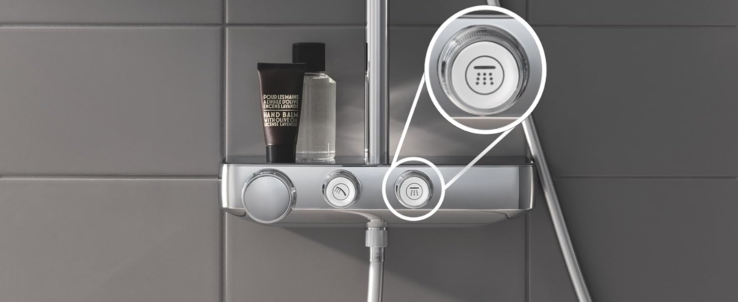 GROHE Euphoria SmartControl 260 Shower System Set with Exposed Cool
