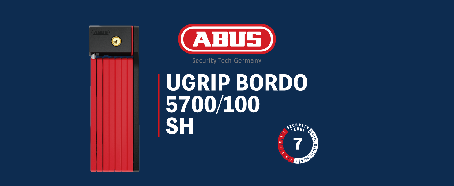 Amazon | ABUS(アブス) 信頼のドイツ製 自転車 鍵 折りたたみ式