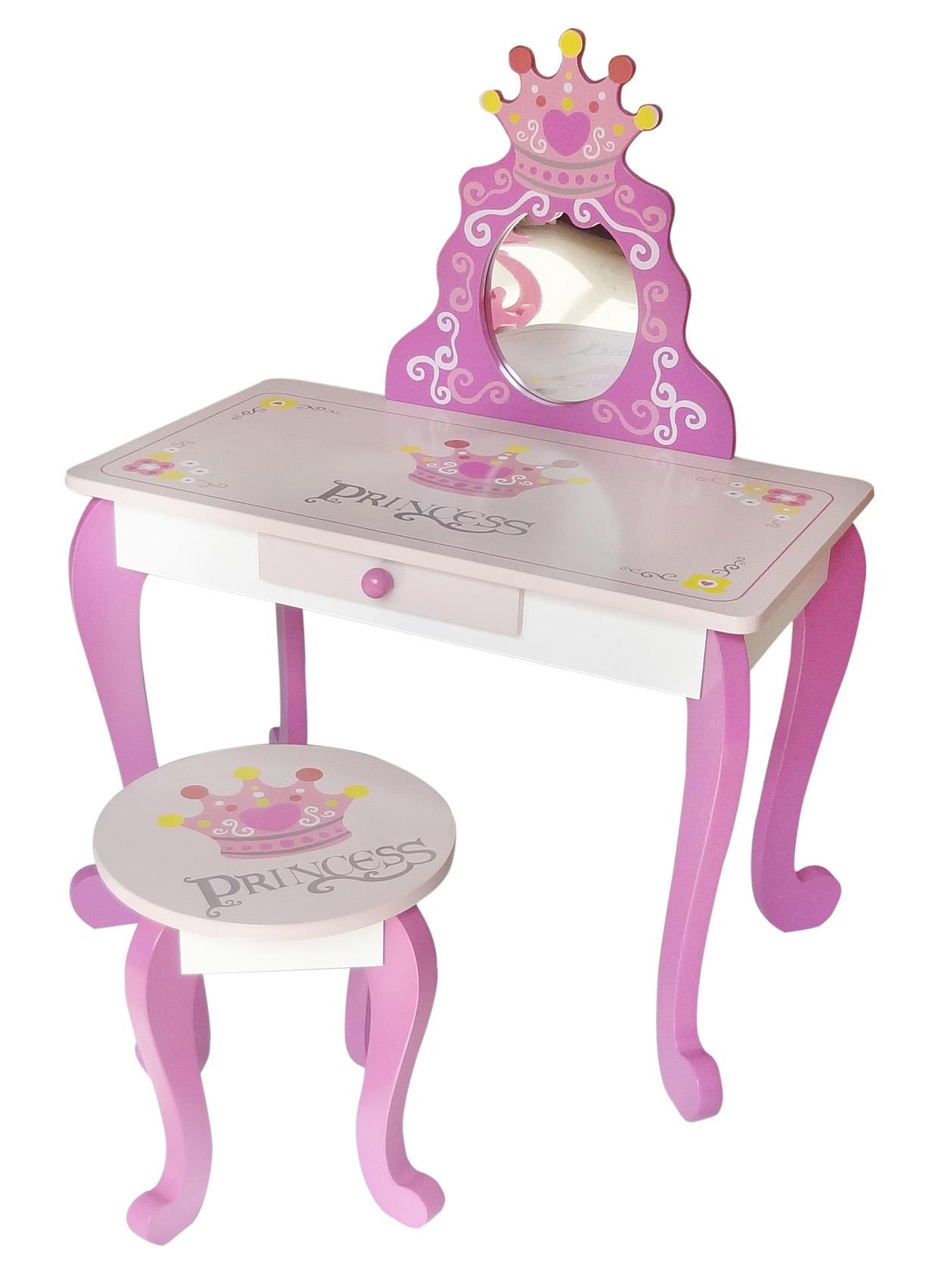Kiddi Style Wooden Princess Dressing Table & Stool Amazon.co.uk